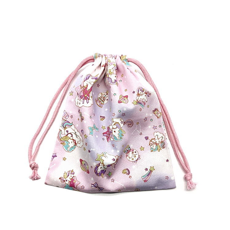Bolsas de comedor y bolsas de ropa M [Gran Sol Unicorniano Rosa] Sin macho Bolsas de comedor y bolsas de herramientas de Japón Impreso Fabricación de algodón Fabricación de algodón Dulce Lavable Preparación para la entrada Preparación para el jardín de infancia Jardín de infancia Escuela Primaria Escuela Secundaria Aprendizaje Niños Niñas Pegasus Estrellas — vista 2