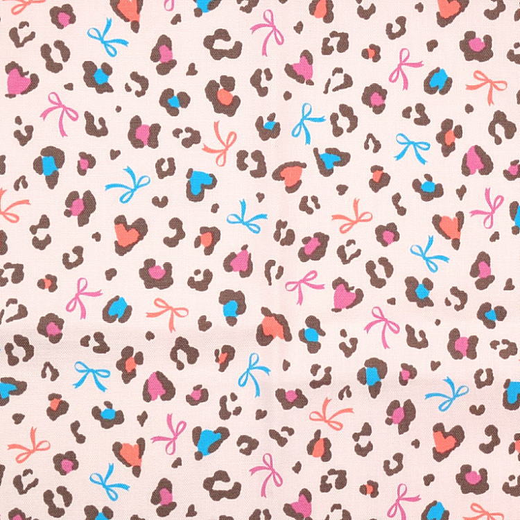 はし袋・小(23cm×6cm)【レオパードリボン柄 ピンク】箸袋 はし入れ 箸入れ マイ箸 お箸ケース ハブラシ入れ お弁当 携帯用 細長巾着 ランチセット 日本製 プリント コットン生地 綿 布製 可愛い 入園 入学 幼稚園 保育園 小学校 中学校 ヒョウ柄 豹柄 アニマル リボン