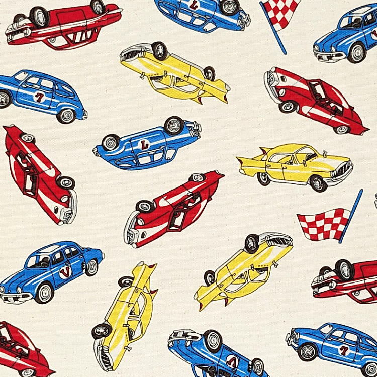 はし袋・小(23cm×6cm)【アメリカンカー柄 生成り】箸袋 はし入れ 箸入れ マイ箸 お箸ケース ハブラシ入れ お弁当 携帯用 細長巾着 ランチセット 日本製 プリント コットン生地 綿 布製 可愛い 入園 入学 幼稚園 保育園 小学校 子供 キッズ 男の子 車 自動車 乗り物