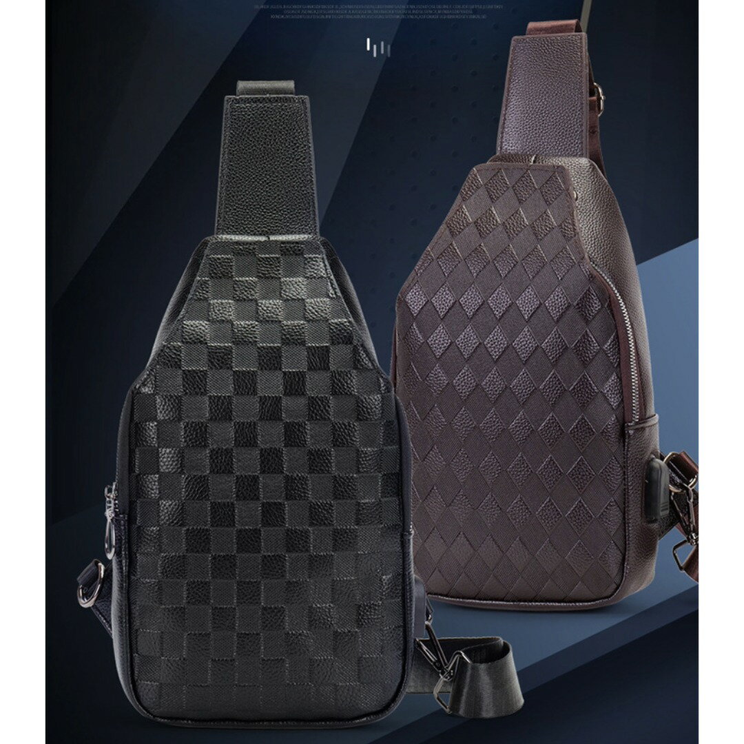 斜めがけ ショルダーバッグ メンズ PU レザー 斜め掛け ボディバッグ 通学 セカンドバッグ 男女兼用 ブラウン ブラック 黒 茶 お買い物マラソン 送料無料
