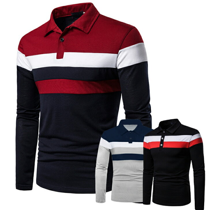 長袖 薄手 鹿の子 ポロシャツ メンズ ゴルフ ゴルフウェア シニア シンプル カジュアル スポーツ アウ..