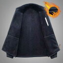 ボアジャケット メンズ アウター ジャケット メンズ 冬服 フリースジャケット 厚手 保温 フルジップ コートフリースジャケットフリース メンズ 登山ジップジャケット ゴルフ ゴルフウェア(4)