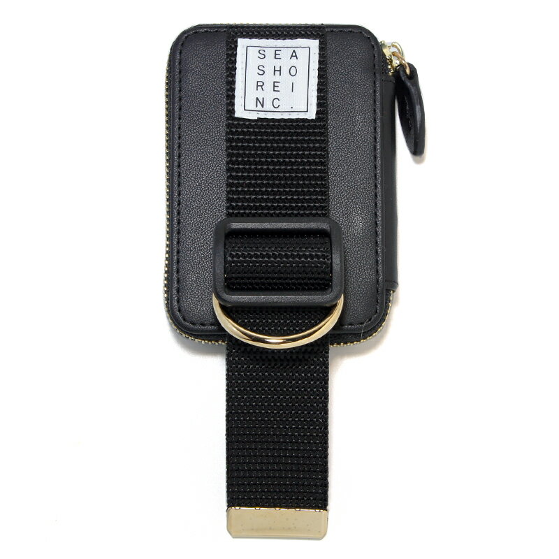 seashoreinc. for all smartphone【C.W】black（ブラックベルト）シーショアインク MagSafe対応 ミニウォレット カードケース マグネットタイプ