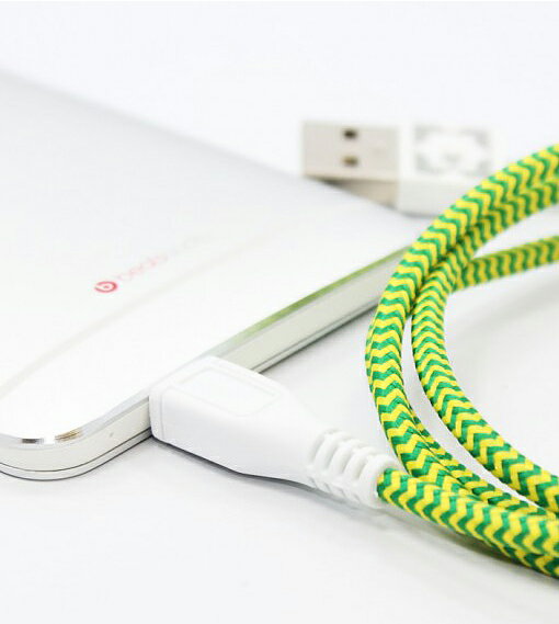 EASTERN COLLECTIVE Micro USB 編み込みケーブル 91cm（Fluorescent） アンドロイドスマートフォン、タブレットPC対応 充電・データ転送等用ケーブル