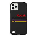 Case-Mate×Kodak iPhone 11 Pro Max Case Kodak Matte Black + Shiny Black Logo