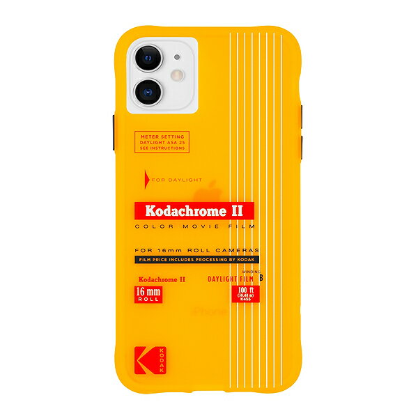 Case-Mate×Kodak iPhone 11 Case Kodak Vintage Kodachrome II Print