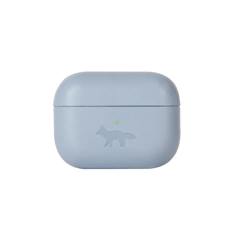 Maison Kitsune x Native Union PROFILE FOX LEATHER CASE FOR AIRPODS PRO 2（Medium Blue）メゾンキツネ エアーポッズプロ 2ケース【国内正規代理店品】