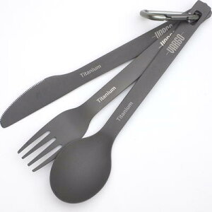 【VARGO】Titanium Cutlery Set バーゴ チタニウム カトラリー セット [T-216][ネコポス対応]