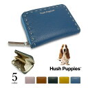 Hush Puppies(ハッシュパピー)ラウンドファスナー コインケース 小銭入れ レザー 牛革 本革(レディース)hp3061