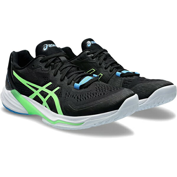 カテゴリ バレーボールシューズ メーカー ASICS 商品名 SKY ELITE FF 2/スカイエリートFF2 品番 1051A064 カラー 005:Black×Lime Burst シーズン 2024SS コメント パワフルなジャンプをサポートするSKY ELITE™ FF 2が、あなたのプレーをさらなる高みへと導きます。 アタッカー向けのシューズとして開発されており、スパイクを打つ時のエネルギーロスを軽減します。カーブヒールデザインがジャンプヘ向けてスムーズな踏み込みをサポート。 ミッドソールのTWISTRUSS™テクノロジーが、接地面積の広い前足部ゲージとDYNAWRAP™シューレースシステムと連動することで、ジャンプ力の向上を追求。 これらのテクノロジーが組み合わさることで、ブレーキ時の安定性が向上し、ジャンプ時のパワーロスを軽減します。ミッドソールには、全面FLYTEFOAM™ Propelを採用し、反発性を追求。さらに高いジャンプが期待できます。 　