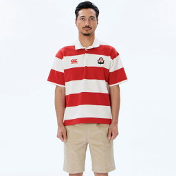 ☆送料無料☆canterbury JAPAN S/S 4INCH STRIPE RUGBY JERSEY　RA33770【canterbury】カンタベリー ラグビーウェア