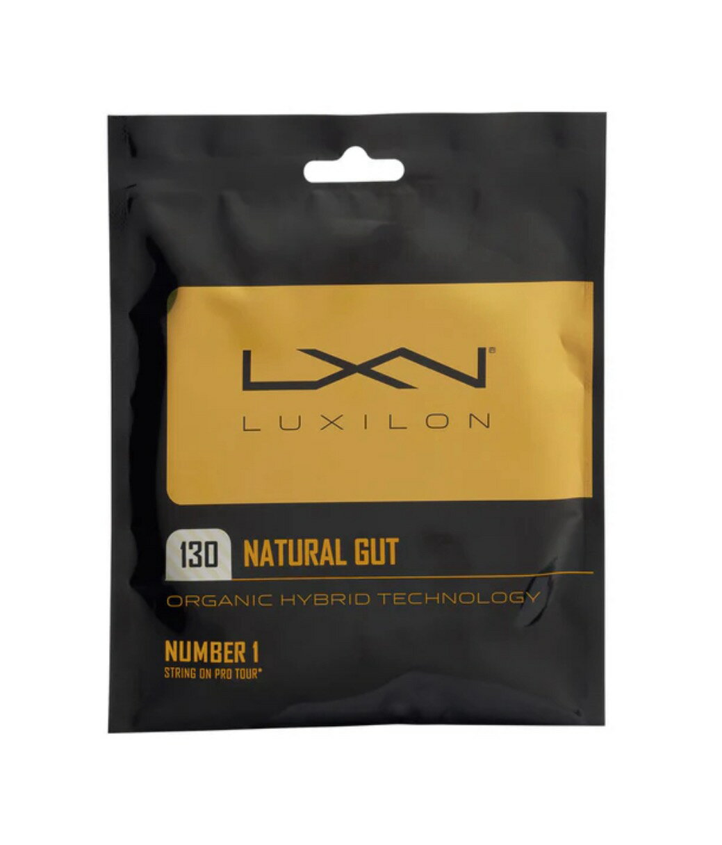 LUXILON NATURAL GUT 130 / ルキシロン ナチュラルガット130 (1.30mm)【LUXILON ルキシロンガット WILSON ウィルソンガット 硬式テニスガット テニスラケットストリング】WRZ949130(ナチュラル)