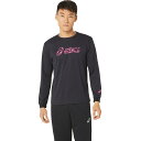 ★ネコポス配送可能★ドライビッグロゴ長袖シャツ (袖口リブ)【ASICSマルチスポーツウェア】2031E280-002