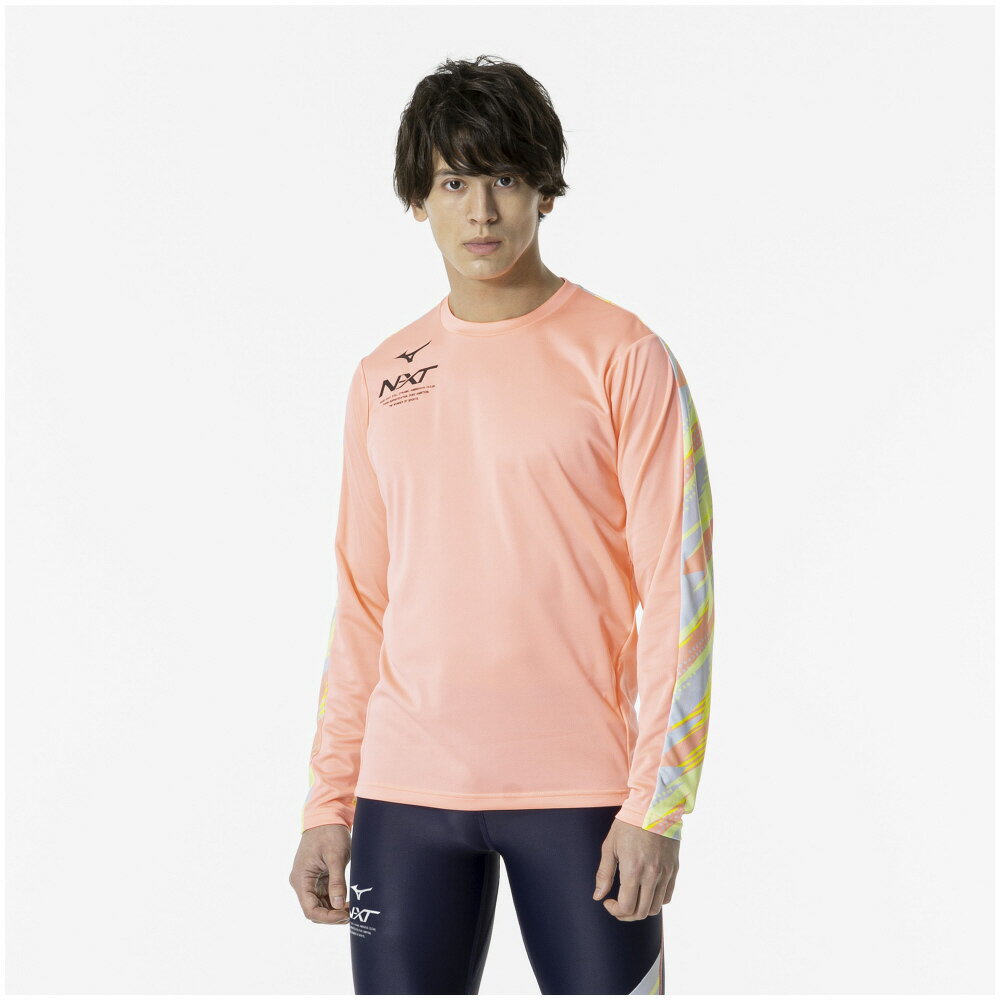 [ネコポス対応可]N-XTプラクティスシャツ (長袖) [ユニセックス]【MIZUNO陸上競技ウェア】U2MAA50264