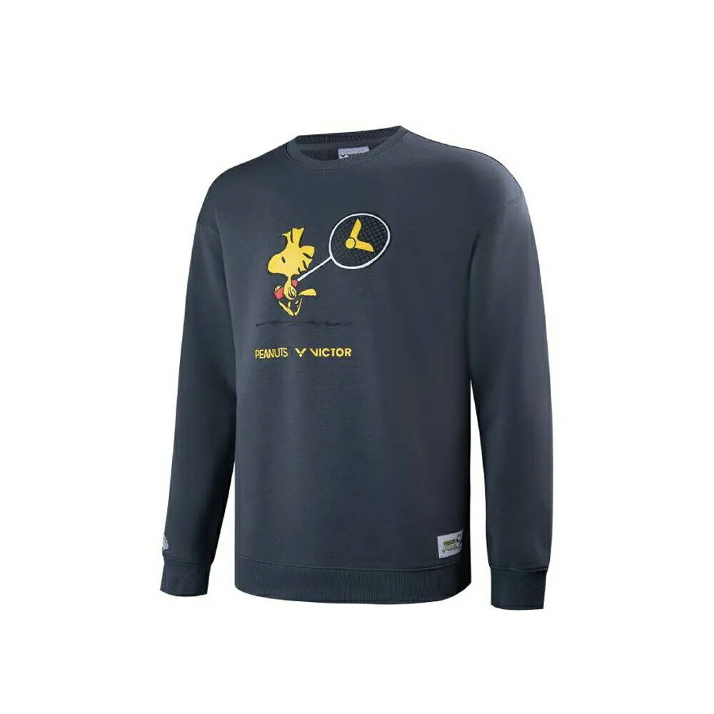 【ビクター VICTOR ウェア バドミントン トレーナー スウェット】VICTOR×PEANUTS コラボトレーナー ピ..