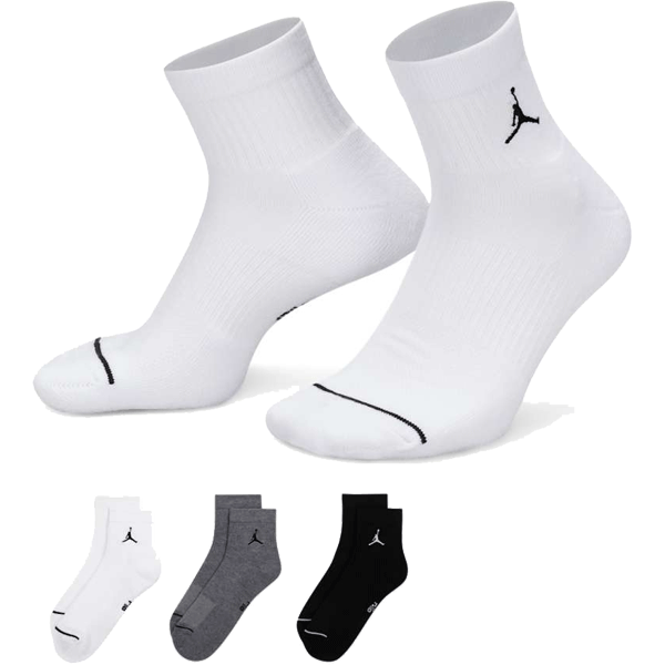 ジョーダンエブリデイ アンクル ソックス (3足) DX9655-911 【NIKE】ナイキ バスケットボール ソックス