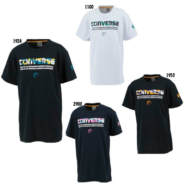 ☆ネコポス対応可☆ JR プリントTシャツ CB431354【CONVERSE】コンバース ジュニア バスケットウェア