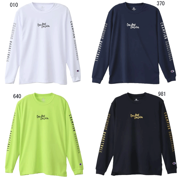 ☆ネコポス対応可☆ ミニバス用ロングスリーブTシャツ CK-CB415【Champion】チャンピオン バスケットウェア