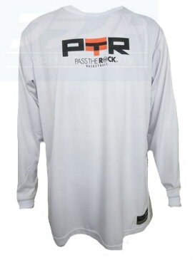 ※☆ネコポス対応☆ LONGSLEEVE SHIRTS (長袖Tシャツ) PTR6210-WHT 【PASS THE ROCK】パスザロック (オンザコート) バスケットウェア