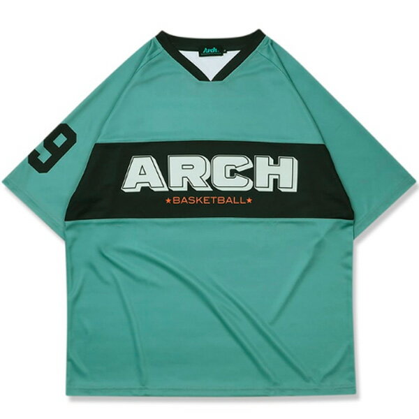 ☆ネコポス対応可☆Arch bi-color oversized tee [DRY] T122-128【Arch】アーチ バスケットウェア