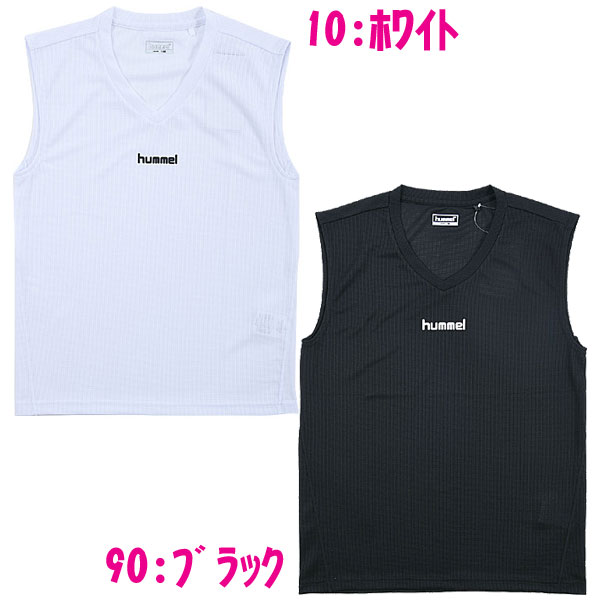 ☆ネコポス対応可☆hummel ジュニアノースリーブインナーシャツ(HJP5027)【hummel】ヒュンメルジュニアサッカーインナーウェア