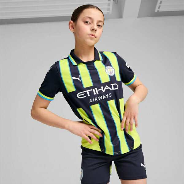 ☆クロネコゆうパケット配送☆PUMA キッズ マンチェスターシティ FC 2024-25 アウェイ レプリカ 半袖 ユニフォーム 775089-02 【PUMA】プーマ サッカー レプリカウェア ジュニア