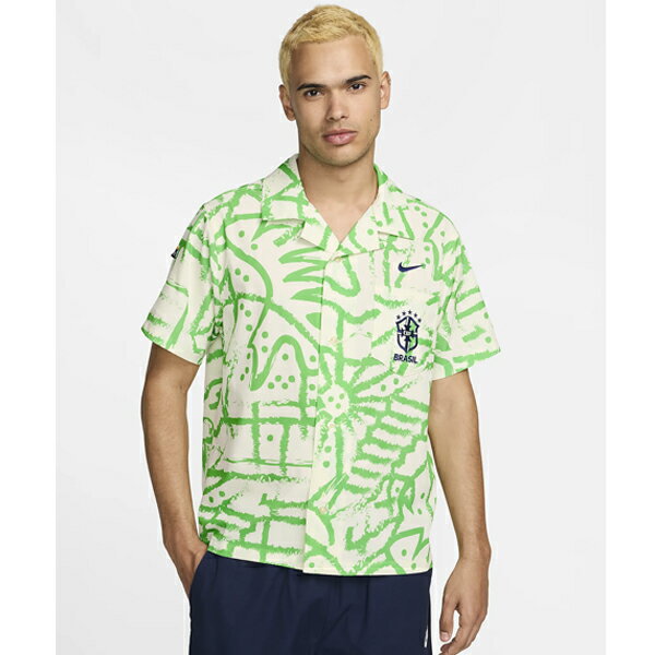 ☆クロネコゆうパケット配送☆NIKE ブラジル ナイキ ショートスリーブ ボウリングシャツ FV7027-744 【NI..
