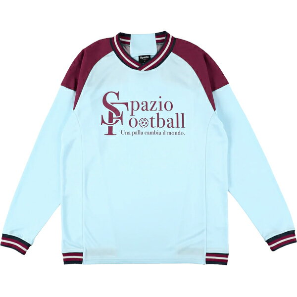 ☆クロネコゆうパケット配送☆ SPAZIO ラインリブ長袖プラシャツ GE-1006【spazio】スパッツィオ サッカー フットサルウェア