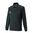 カテゴリ サッカープラクティス メーカー PUMA 商品名 LSレフリーシャツ(長袖) 品番 656329 カラー 01;ブラック 素材 スクエアドライニット ポリエステル100% 特徴 ・ドライ素材の、キャットロゴワンポイント襟付き長袖レフリーシャツ。 ・左右胸ポケット付き。 ・左胸、両袖にベルクロ付き。 参考サイズ Sサイズ：身長:162-168cm　チェスト:86-90cm ウエスト:71-77cm Mサイズ：身長:167-173cm　チェスト:89-95cm ウエスト:75-81cm Lサイズ：身長:172-178cm　チェスト:93-99cm ウエスト:79-82cm XLサイズ：身長:177-183cm　チェスト:97-103cm ウエスト:83-89cm