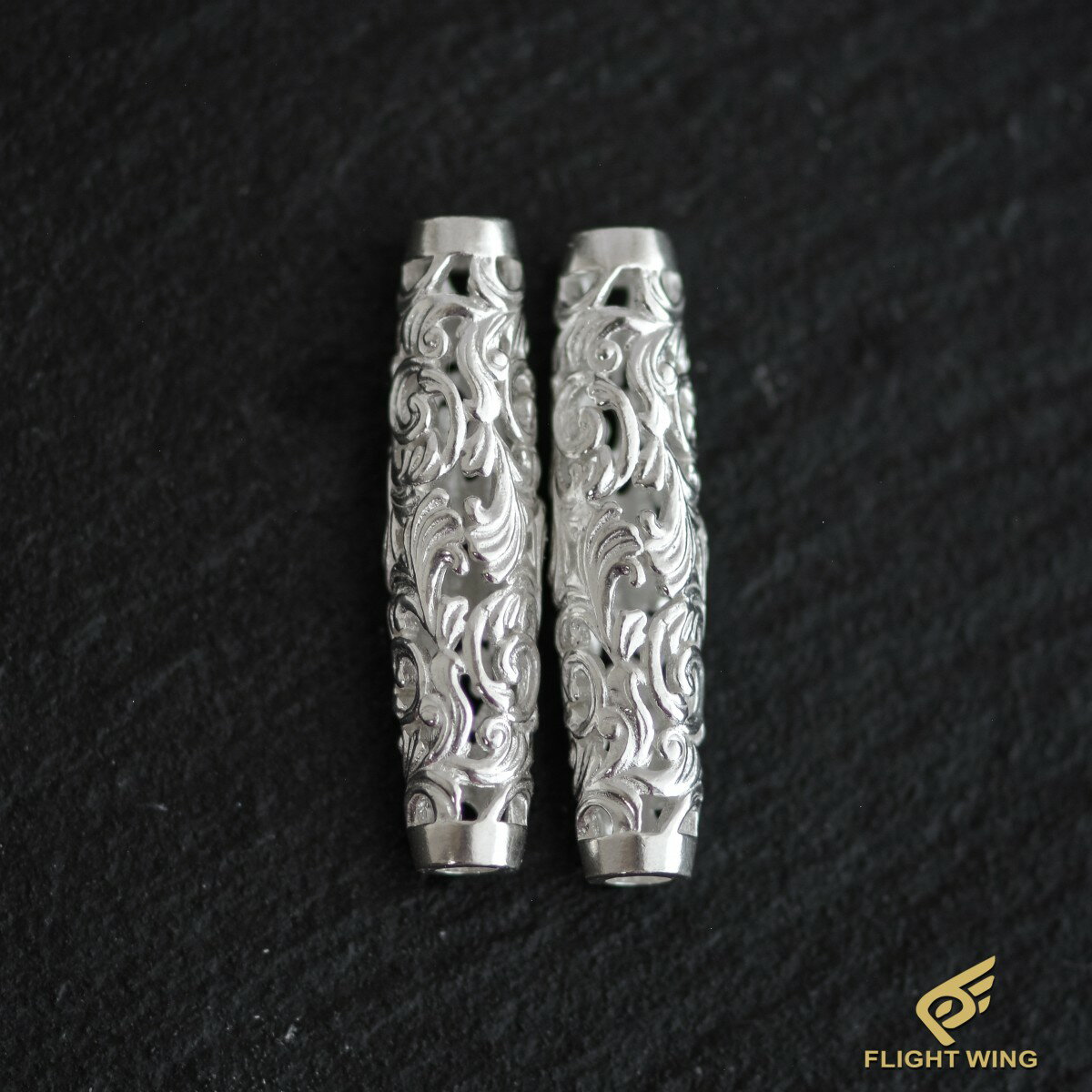 乐天商城 - 【 LA KEY 】【正規代理店】SV Arabesque Pipe Beads Large Size / SV唐草パイプビーズ (L)【新品】※1個の価格です。