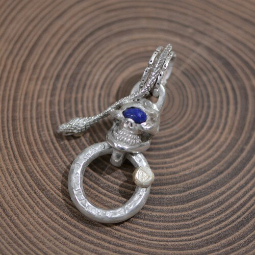 【Stop Light ストップライト】シングルスカルトップ ラピスラズ リアイ・フープK18メタル