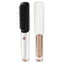 ヒートブラシ コードレス ストレート ヘアアイロン ブラシ型 ドライヤー ストレートアイロン カール 急速加熱 マイナスイオン MCHヒーター搭載 温度ロック機...