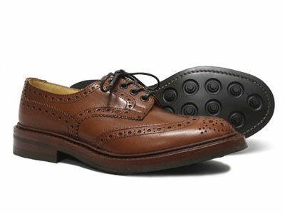 トリッカーズ バートン ウィングチップ カントリー ダイナイトソール Tricker's BOURTON M5633 ＜マロン・アンティーク＞ブラウン＜日本正規代理店＞短靴　ローカット〔FL〕【楽ギフ_包装】【送料無料】