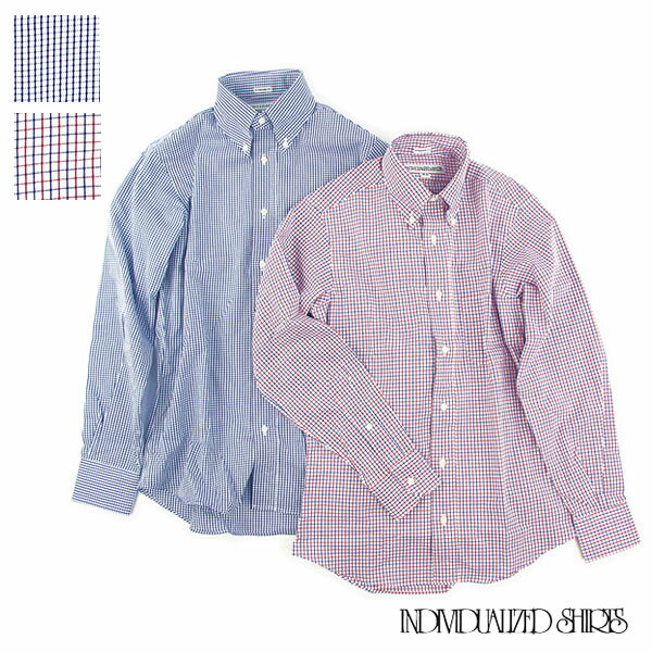 Individualized ShirtsGRAPH CHECK　STANDARD FITインディビジュアライズドシャツ　ブロード　ボタンダウン　メンズ〔FL〕