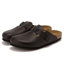 【＼～5/7 10時まで／10％オフクーポン発行中！！】ビルケンシュトック ボストン サンダルクロッグBIRKENSTOCK 060191/ 060193 Boston BLACK SMOOTH LEATHER〔SK〕