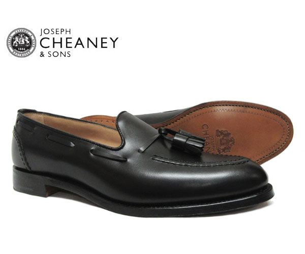 JOSEPH CHEANEY ジョセフ チーニー HARRY ハリー BLACK タッセルローファー ブラック *メンズ〔FL〕【あす楽】