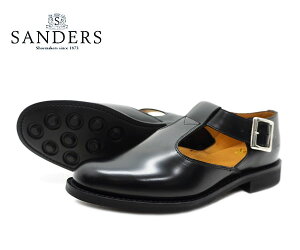 SANDERS サンダース レディース ミリタリー サンダル Military Sandal 1683B Tストラップ シューズ ブラック BLACK 〔FL〕【あす楽】【楽ギフ_包装】