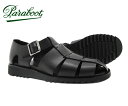 パラブーツ メンズ パシフィック *ブラック Paraboot PACIFIC 123312 レザーサンダル ノアール 黒 グルカサンダル〔FL〕 