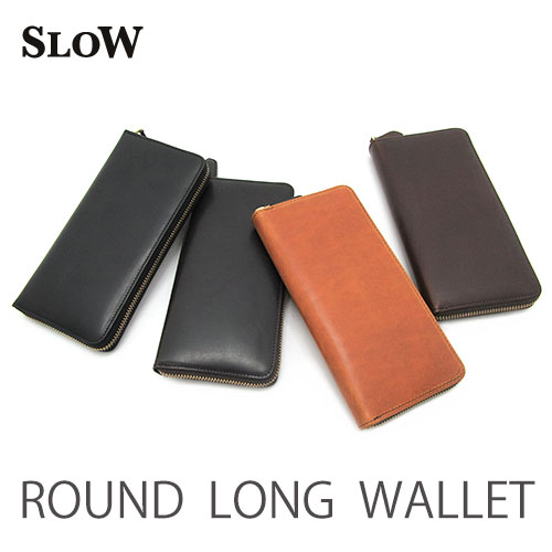 スロウ 革長財布 メンズ ＜クーポン対象外＞スロウ レザー ラウンド ロング ウォレット SLOW ROUND LONG WALLET 革財布 S0659G 長財布 スロー 〔FL〕【送料無料】