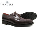 SANDERS サンダース Military Derby Shoe ミリタリー ダービー シュー 1128R バーガンディー メンズ ストレートチップ キャップトゥ ビジネスシューズ〔FL〕