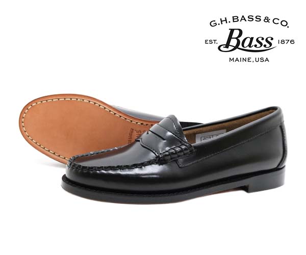 G.H.BASS ジーエイチバス レディース ペニーローファー BEEFROLL PENNY LOAFER BA41010 レザーソール 〔FL〕【楽ギフ_包装】