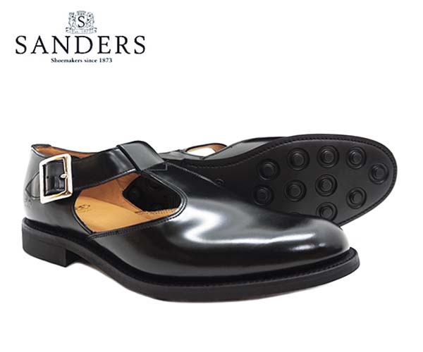 SANDERS サンダース メンズ ミリタリー サンダル Military Sandal 1683B ブラック BLACK 〔FL〕