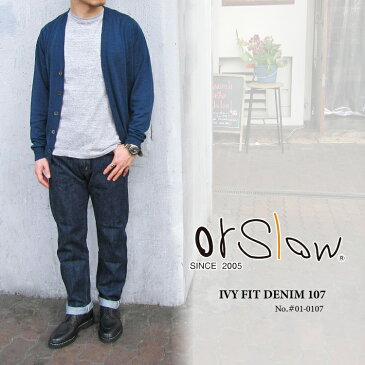 orSlow オアスロウ メンズ IVY FIT DENIM 107 #01-0107〔FL〕【楽ギフ_包装】【あす楽対応】