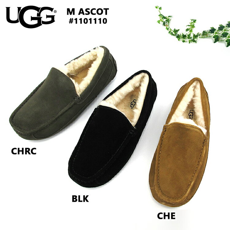 UGG アグ モカシン#1101110 UGG M ASCOT メンズ アスコット シープスキン ファー スリッポン〔SK〕