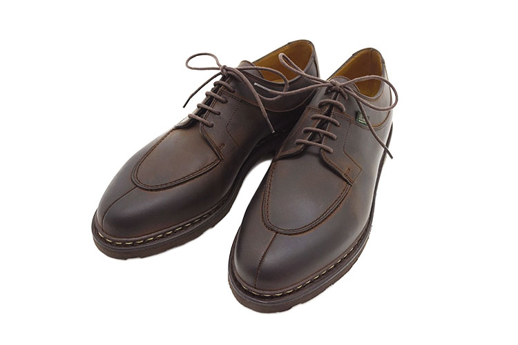 【お手入れ用クリームプレゼント中】 パラブーツ メンズ アヴィニョン ビジネスシューズ *ダークブラウン ヌバック Paraboot AVIGNON 705108 GRINGO Uチップ〔FL〕【あす楽】