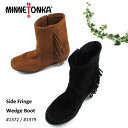 ySzMINNETONKA ~lgJ@TChtWEFbWu[cSide Fringe Wedge Boot#1372 / #1379 kSKlyRrjΉiz