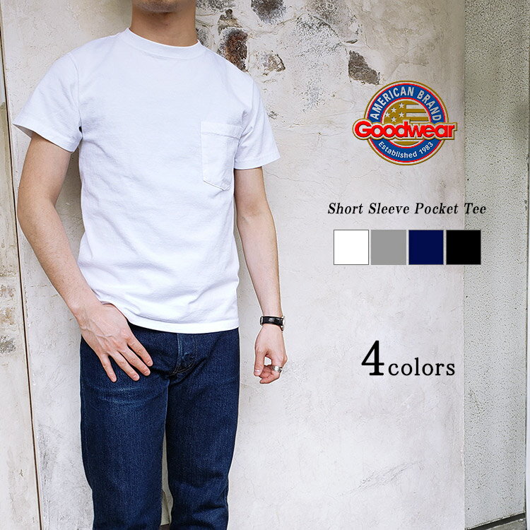 Goodwear グッドウェア Short Sleeve Crew Neck Pocket Tee ポケットTシャツ メンズ 〔FL〕【楽ギフ_包装】