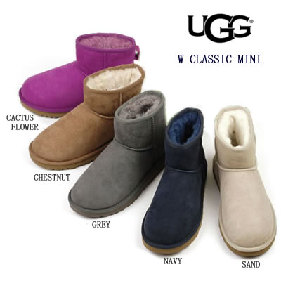 【SALE品交換・返品不可】UGGアグ＜Classic Mini＞/クラシック ミニシープスキン*レディース〔SF〕