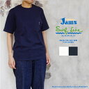 JAMS ジャムス ポケット刺繍Tシャツ #SL05-19S-1001 W/M 71-01-391001 〔TB〕