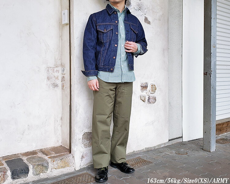 orSlow オアスロウ 01-5002-76 US ARMY FATIGUE PANTS ファティーグパンツ Army Green ベイカーパンツ ミリタリー リップストップ コットン 日本製 〔FL〕